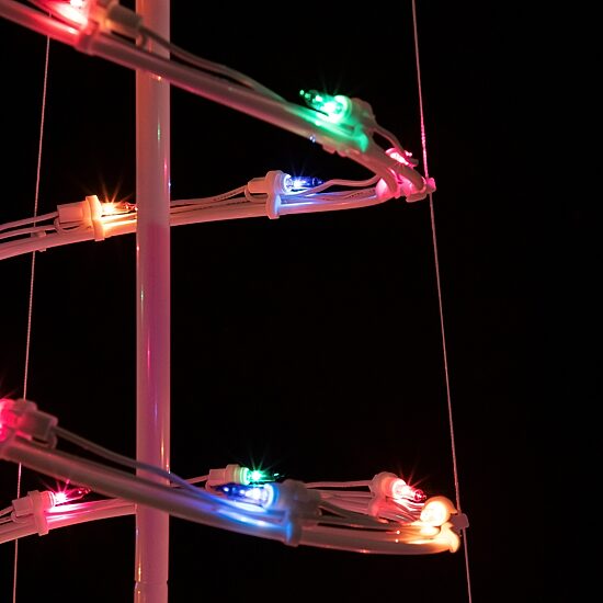 Northlight Multi Color Lighted Spiral Christmas Yard Art