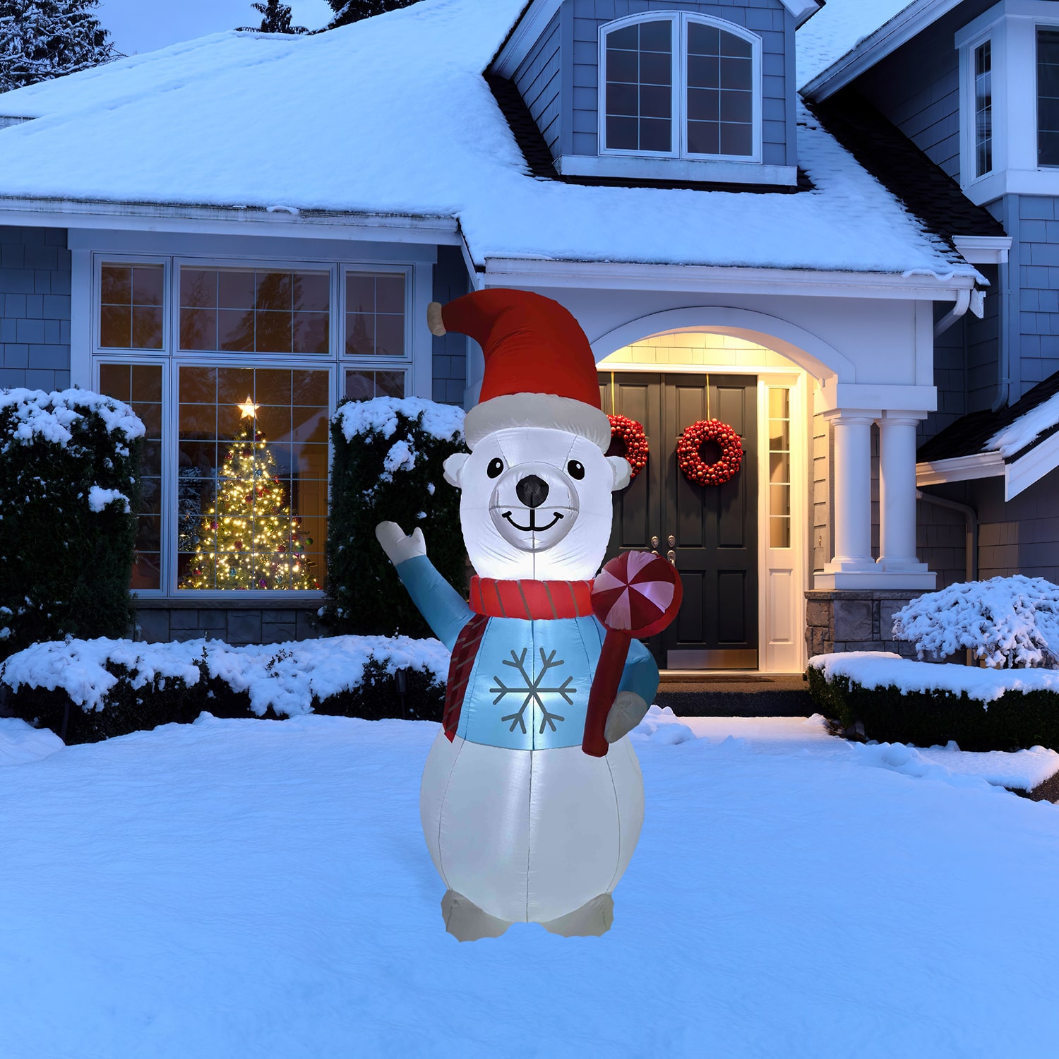 Northlight Polar Bear Lighted Christmas Inflatable