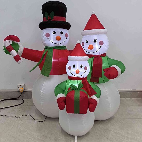 Northlight Snowman Family Christmas Inflatable