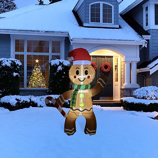 Northlight Gingerbread Man Christmas Inflatable
