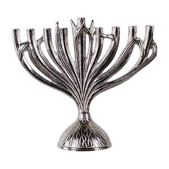 Northlight 15.5" Metal Menorah Candle Holder