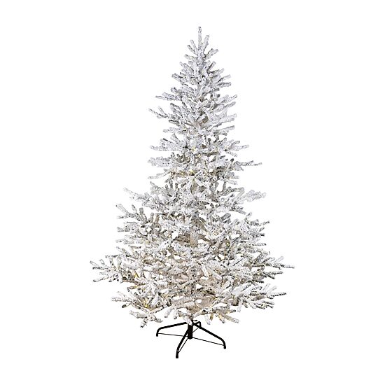 Northlight Led Flocked Garden 6 1/2 Foot Pre-Lit Christmas Tree
