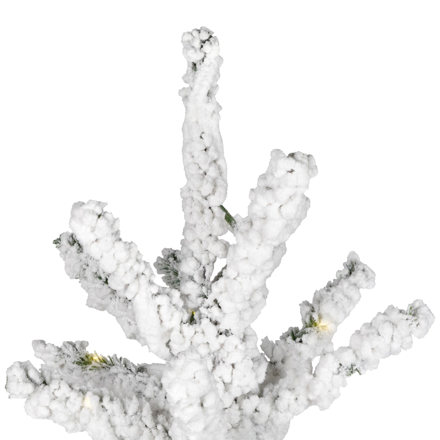 Northlight 7.5' Led  Flocked Garden 7 1/2 Foot Pre-Lit Christmas Tree