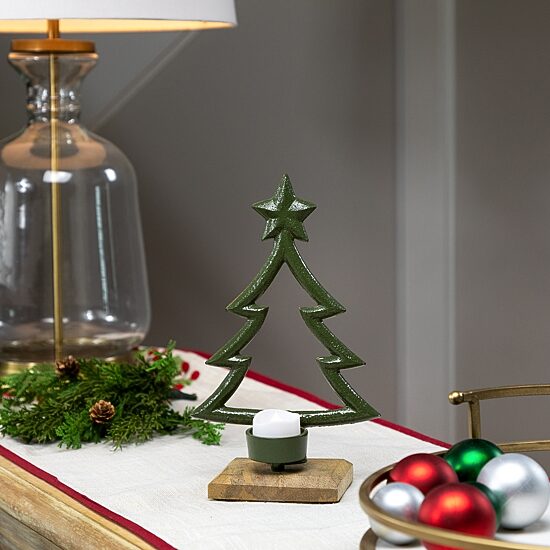 Northlight 9.5" Metal Tealight Candle Holder