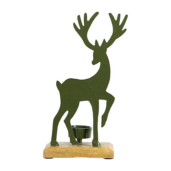 Northlight 10.5" Reindeer Tealight Candle Holder