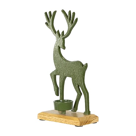 Northlight 10.5" Reindeer Tealight Candle Holder
