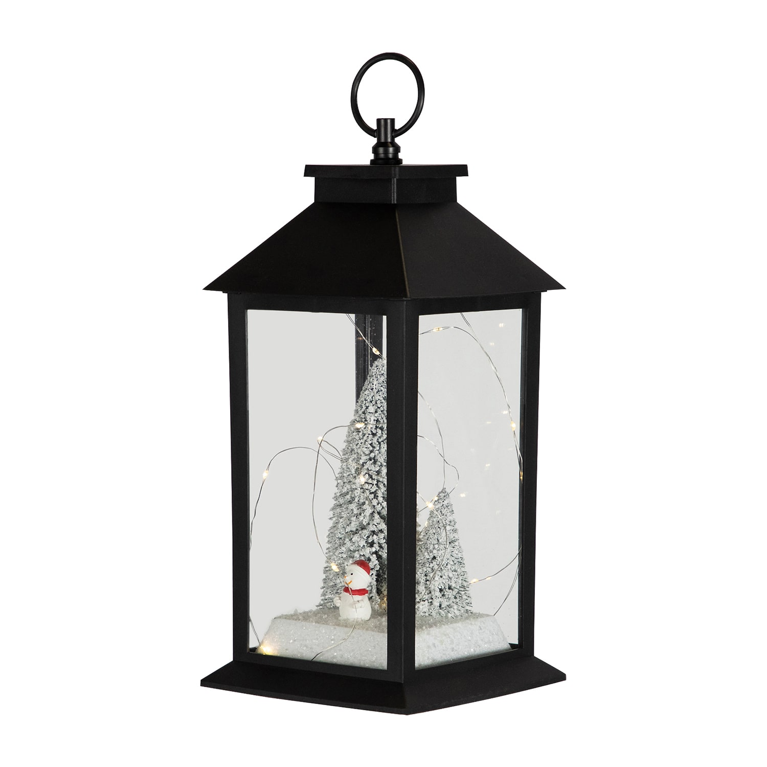 Northlight Led  Snowman Winter Scene Lantern Candle Holder