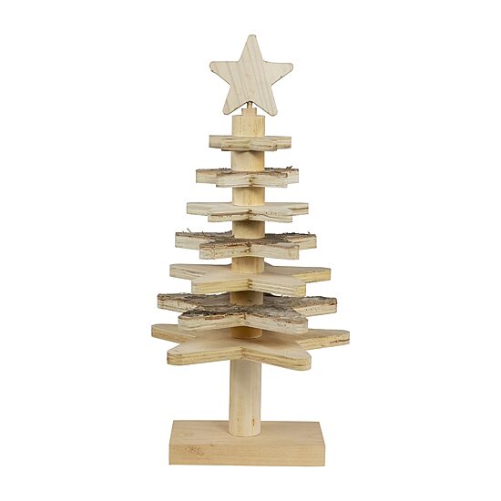 Northlight 16" Wooden Christmas Tabletop Tree