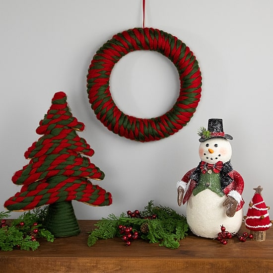 Northlight Twisted Yarn Plush Christmas Tabletop Tree