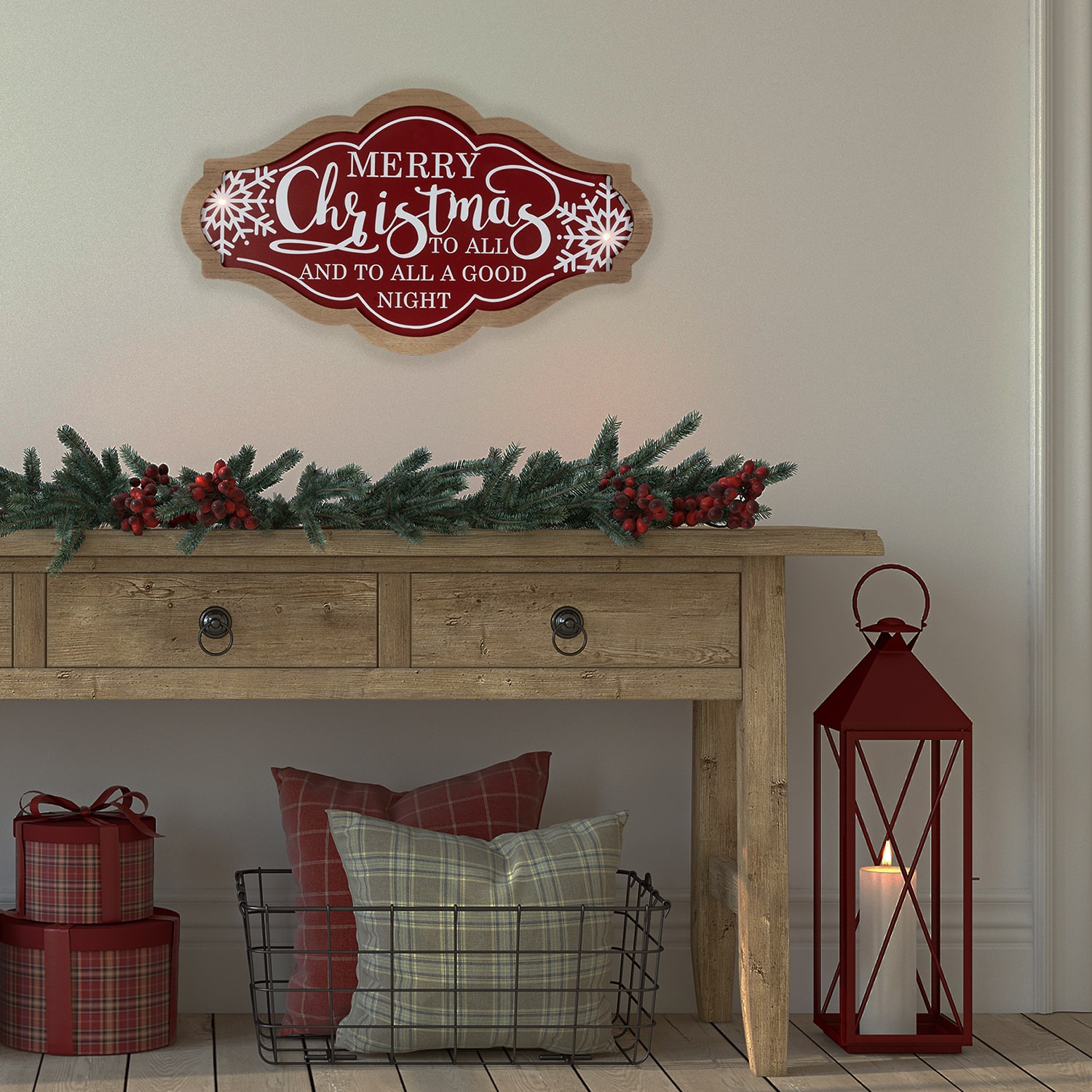 Northlight 18"X10" Led Merry Wall Sign