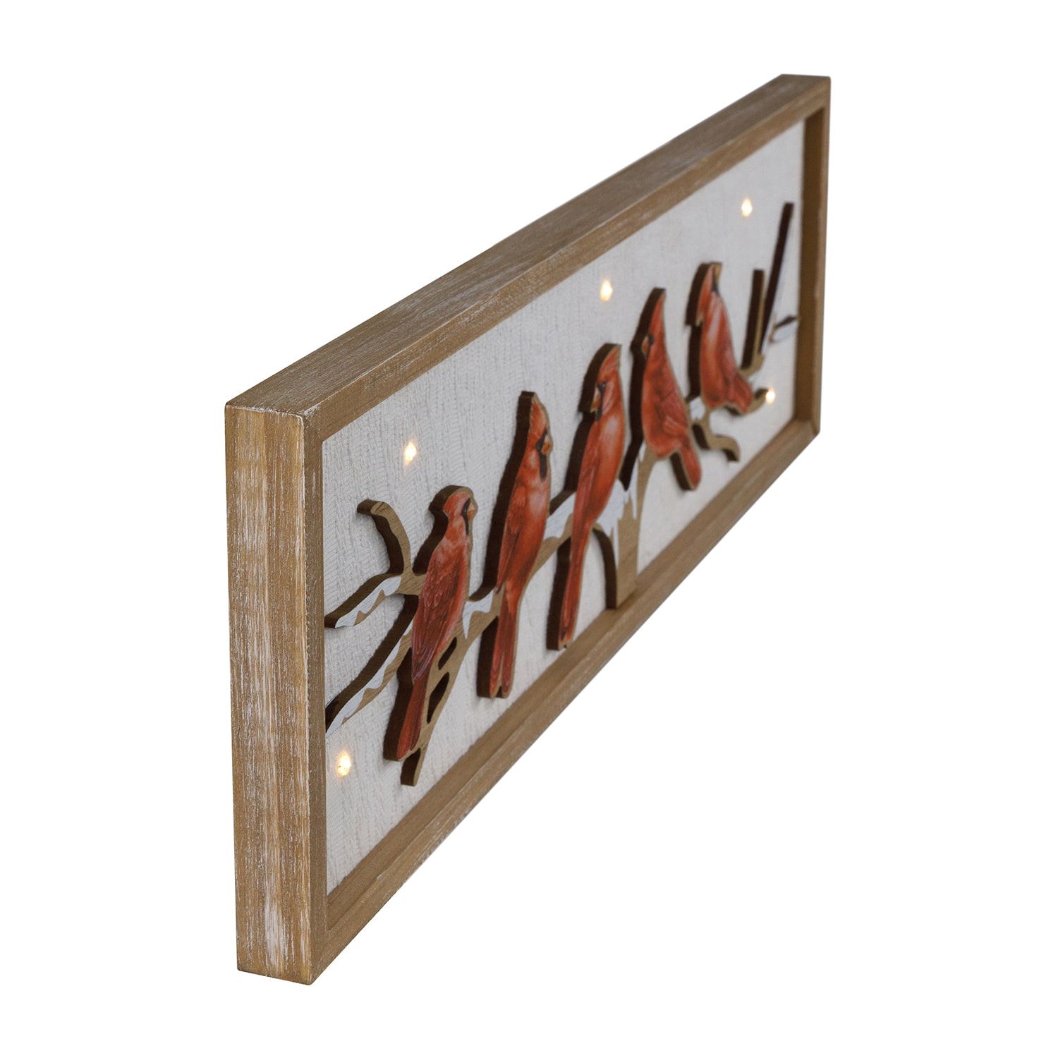 Northlight 25.5" Prelit Red Cardinals Canvas Art