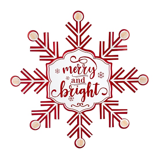 Northlight 15.75" Snowflake Wall Sign