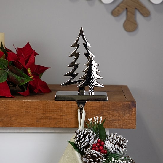 Northlight Double Pine Tree Christmas Stocking Holder