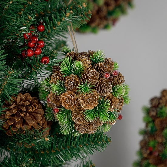 Northlight 5" Berries And Pine Christmas Ornament