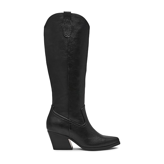 DV8 Womens Kyna Stacked Heel Cowboy Boots