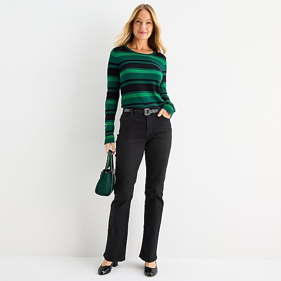 Liz Claiborne Sara Womens Tall Mid Rise Skinny Fit Jean