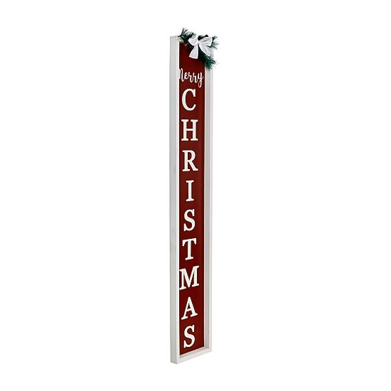 Northlight Merry Christmas Pine And Bow Christmas Yard Art