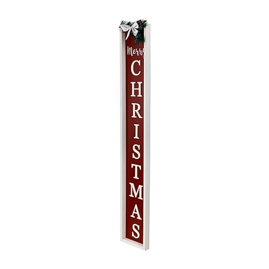 Northlight Merry Christmas Pine And Bow Christmas Yard Art