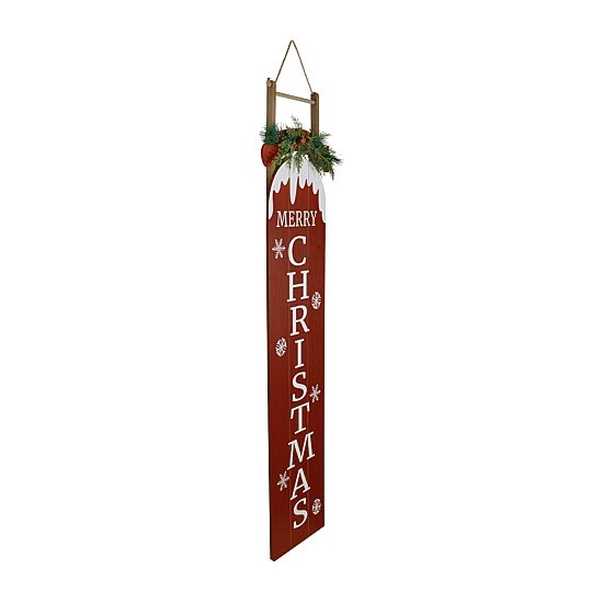 Northlight 55.75" Snow Sled Merry Christmas Yard Art