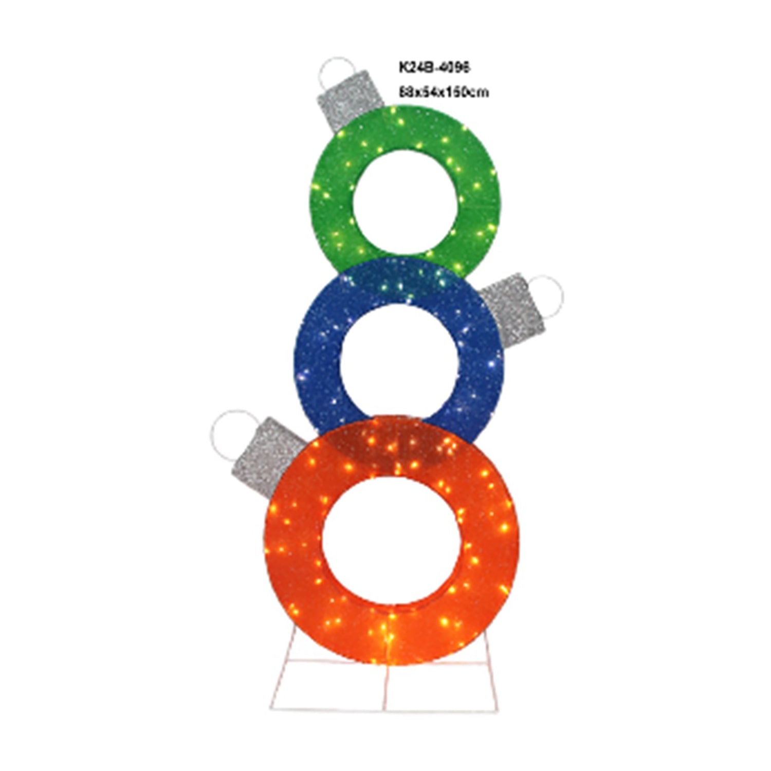 Northlight 31.5" Prelit Ornaments Christmas Yard Art