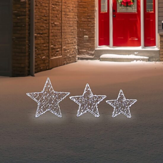 Northlight 13.75" Led Stars Christmas Yard Art