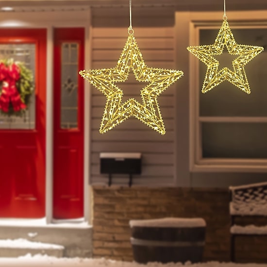 Northlight 18" Led Stars Christmas Yard Art