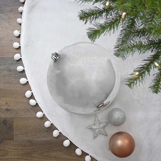 Silver Shatterproof Shiny Christmas Ball Ornament 10'' (250mm)
