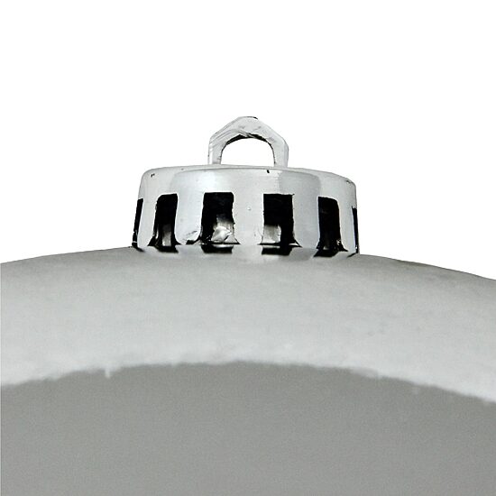 Silver Shatterproof Shiny Christmas Ball Ornament 10'' (250mm)