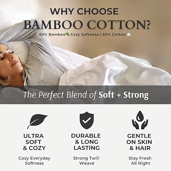 Bedvoyage Eco-Melange 300tc Pillowcases