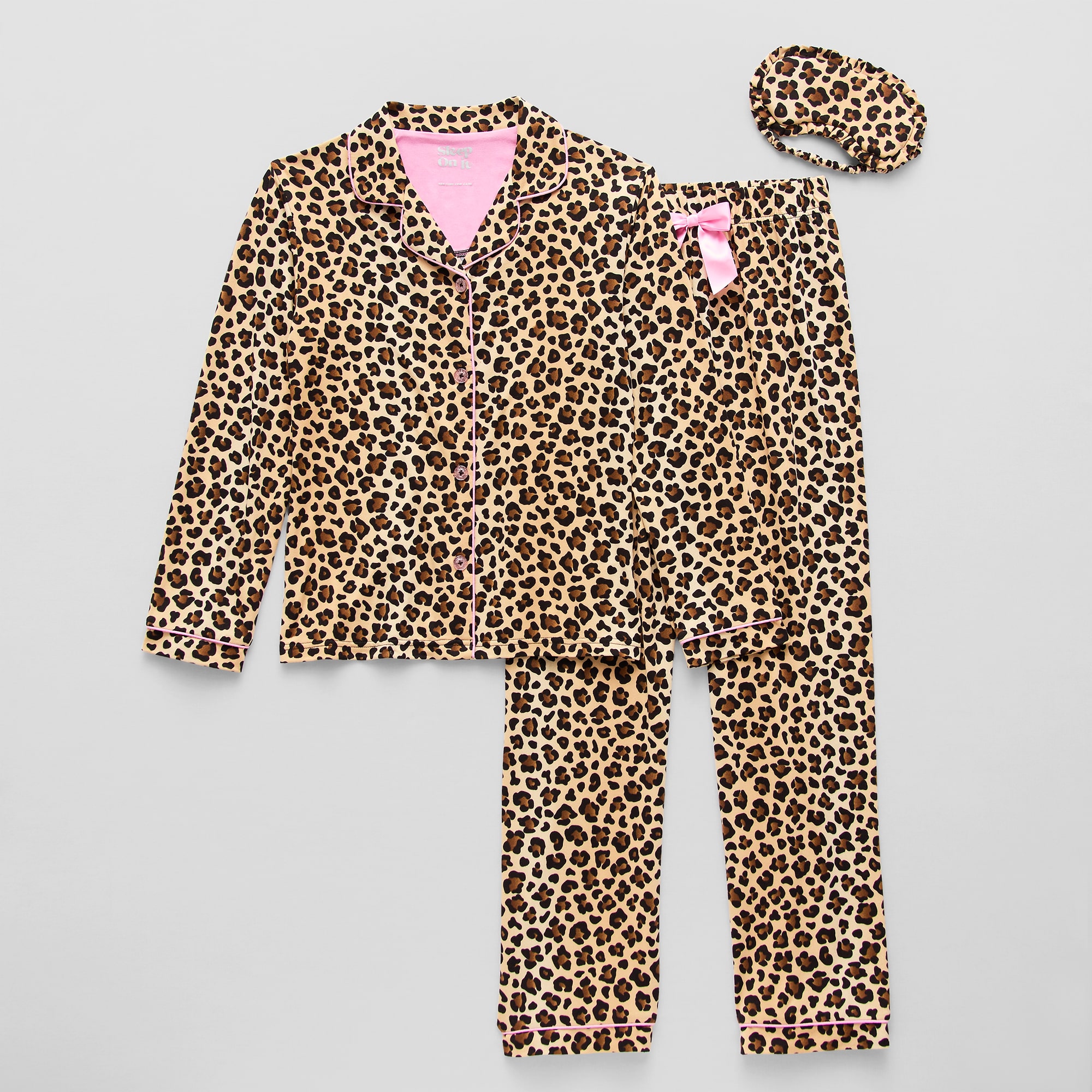 Sleep On It Little & Big Kid Girls Long Sleeve 3-pc. Pajama Set