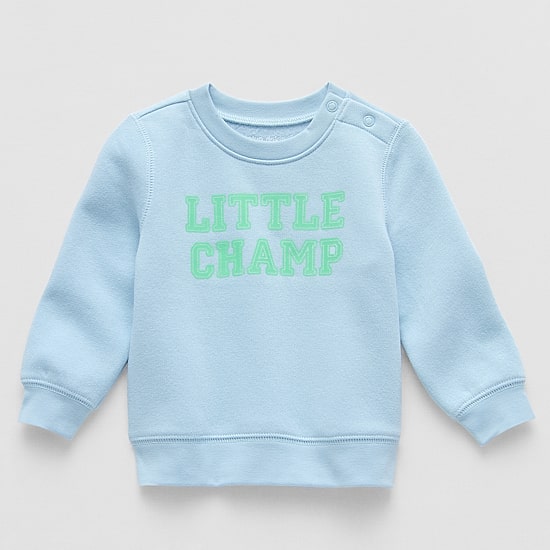 Okie Dokie Baby Boys Round Neck Long Sleeve Sweatshirt