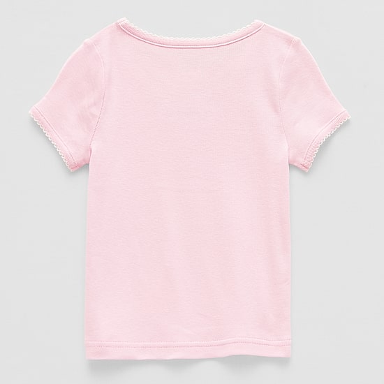 Okie Dokie Toddler & Little Girls Crew Neck Short Sleeve T-Shirt