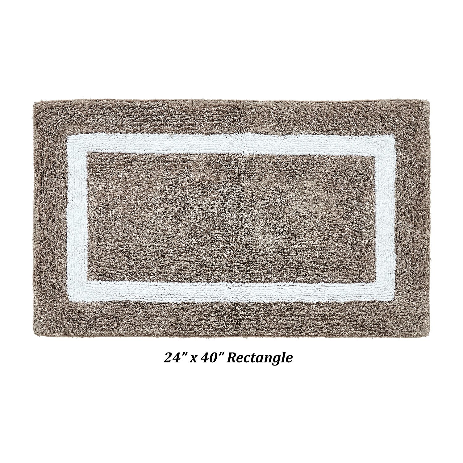 Better Trends Hotel Collection Cotton Reversible Bath Rug