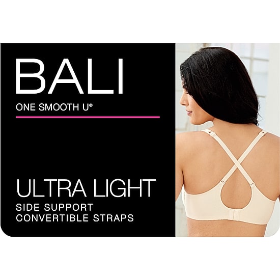 Bali One Smooth U® Ultra Light Convertible Full Coverage T-Shirt Underwire Full Coverage Bra 3439