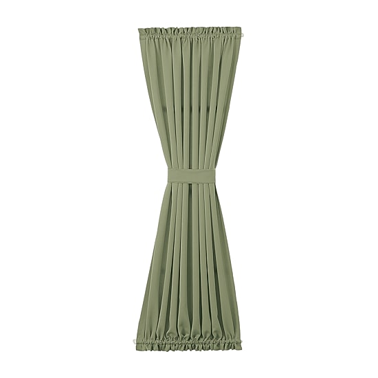 Sun Zero Emory Light-Filtering Rod Pocket Single Door Panel Curtain