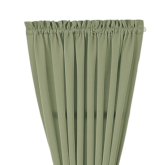 Sun Zero Emory Light-Filtering Rod Pocket Single Door Panel Curtain