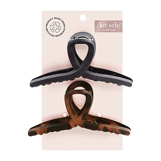 Kitsch Recycled Plastic Large Loop Claw Clips 2pc