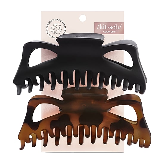 Kitsch Recycled Plastic Jumbo Classic Claw Clips 2pc