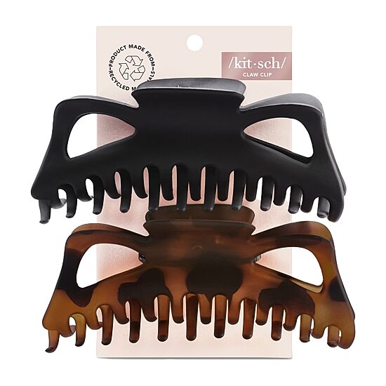 Kitsch Recycled Plastic Jumbo Classic Claw Clips 2pc