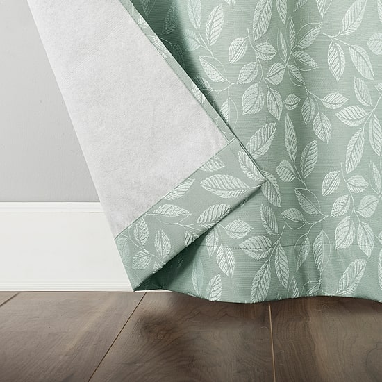 Sun Zero Satti Grommet Top 100% Blackout Single Curtain Panel