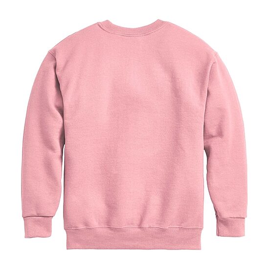 Disney Collection Maui Little & Big Kid Girls Crew Neck Long Sleeve Princess Moana Sweatshirt