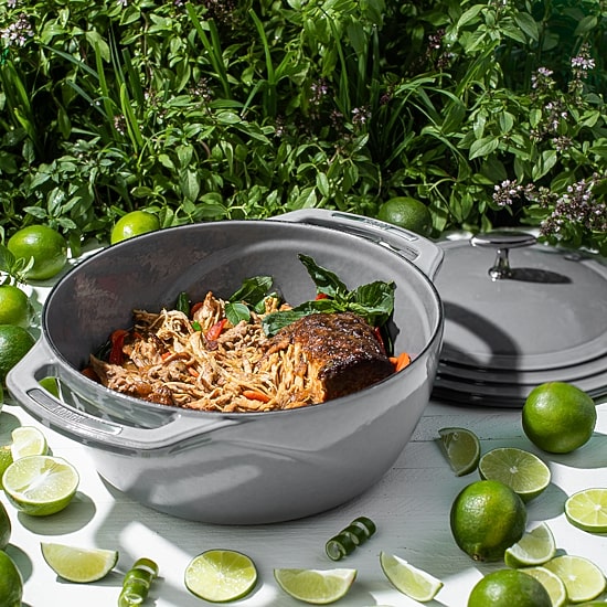 Lodge USA Enameled Cast Iron Dutch Oven