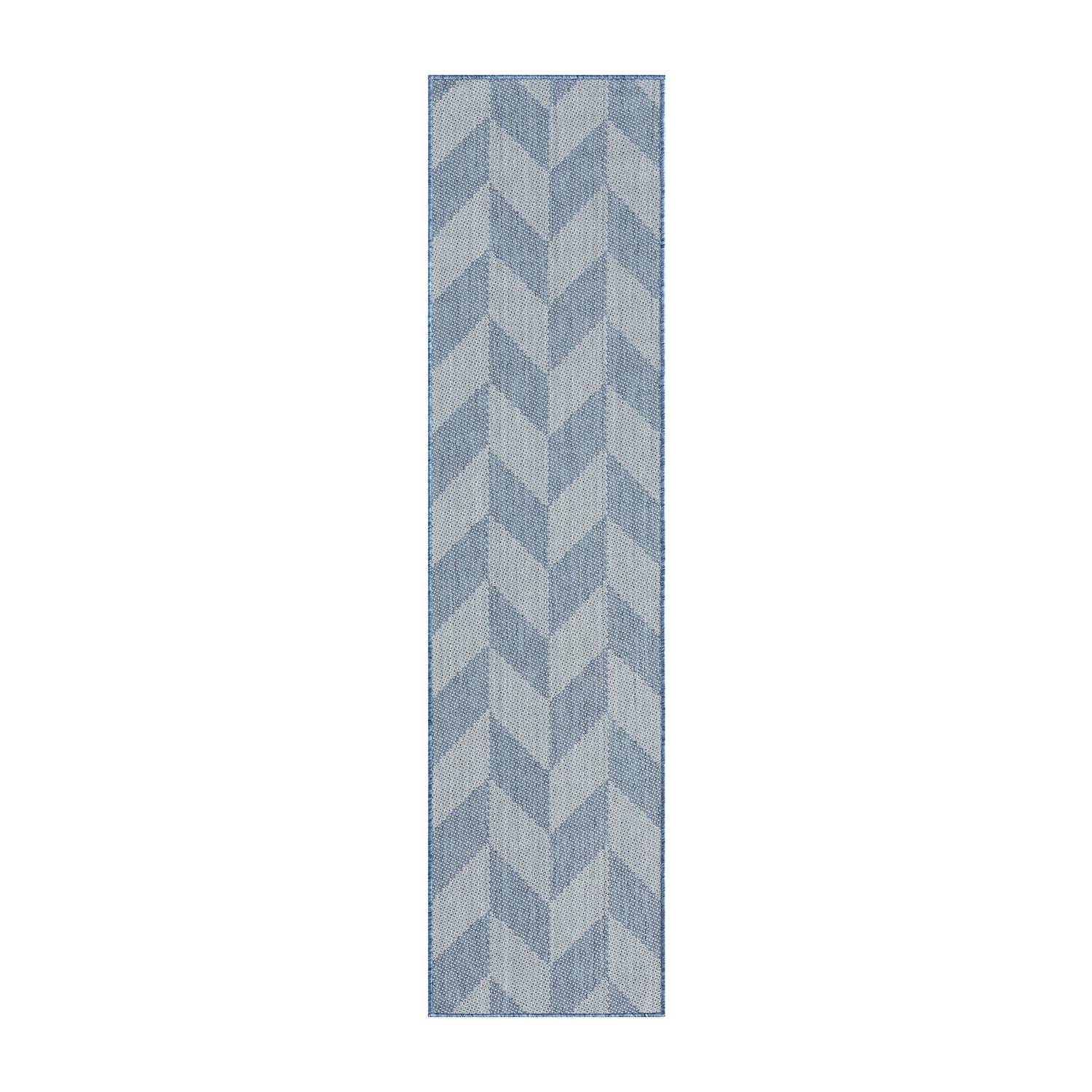 Nicole Miller Country Calla Herringbone Washable 1'9" X 7'2" Outdoor Rectangular Runner