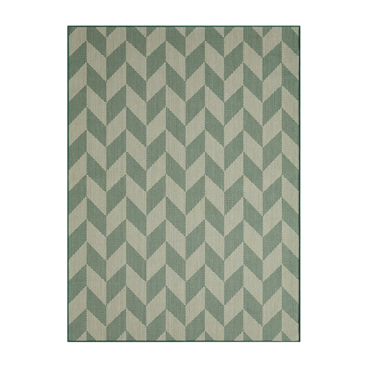 Nicole Miller Country Calla Herringbone Washable Outdoor Rectangular Area Rug