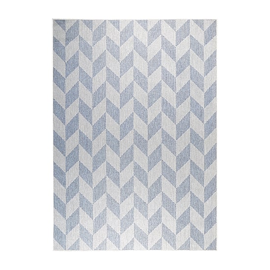 Nicole Miller Country Calla Herringbone Washable Outdoor Rectangular Area Rug