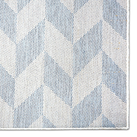 Nicole Miller Country Calla Herringbone Washable Outdoor Rectangular Area Rug