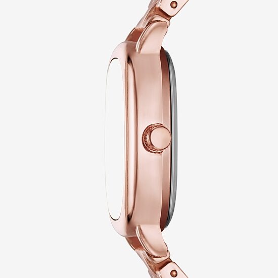 Geneva Womens Rose Goldtone Bracelet Watch Fmdjm310