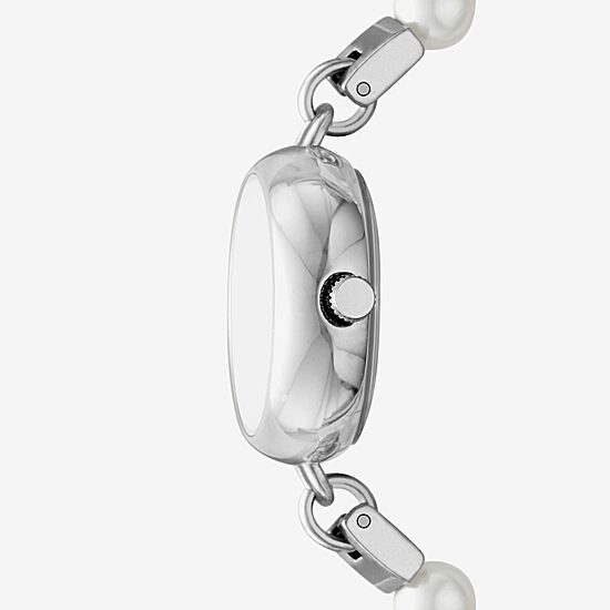 Geneva Womens Crystal Accent Silver Tone Bracelet Watch Fmdjm311