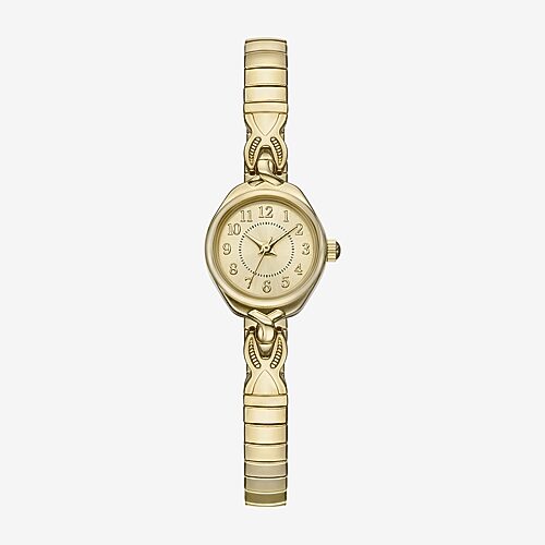 Fashion Watches Womens Gold Tone Stainless Steel Expansion Watch Fmdjo331 In Yellow