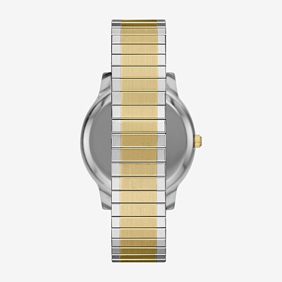 Mens Two Tone Stainless Steel Expansion Watch Fmdjo334